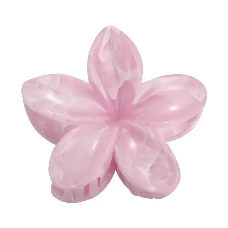 Flower-Shaped Hair Claw Clip