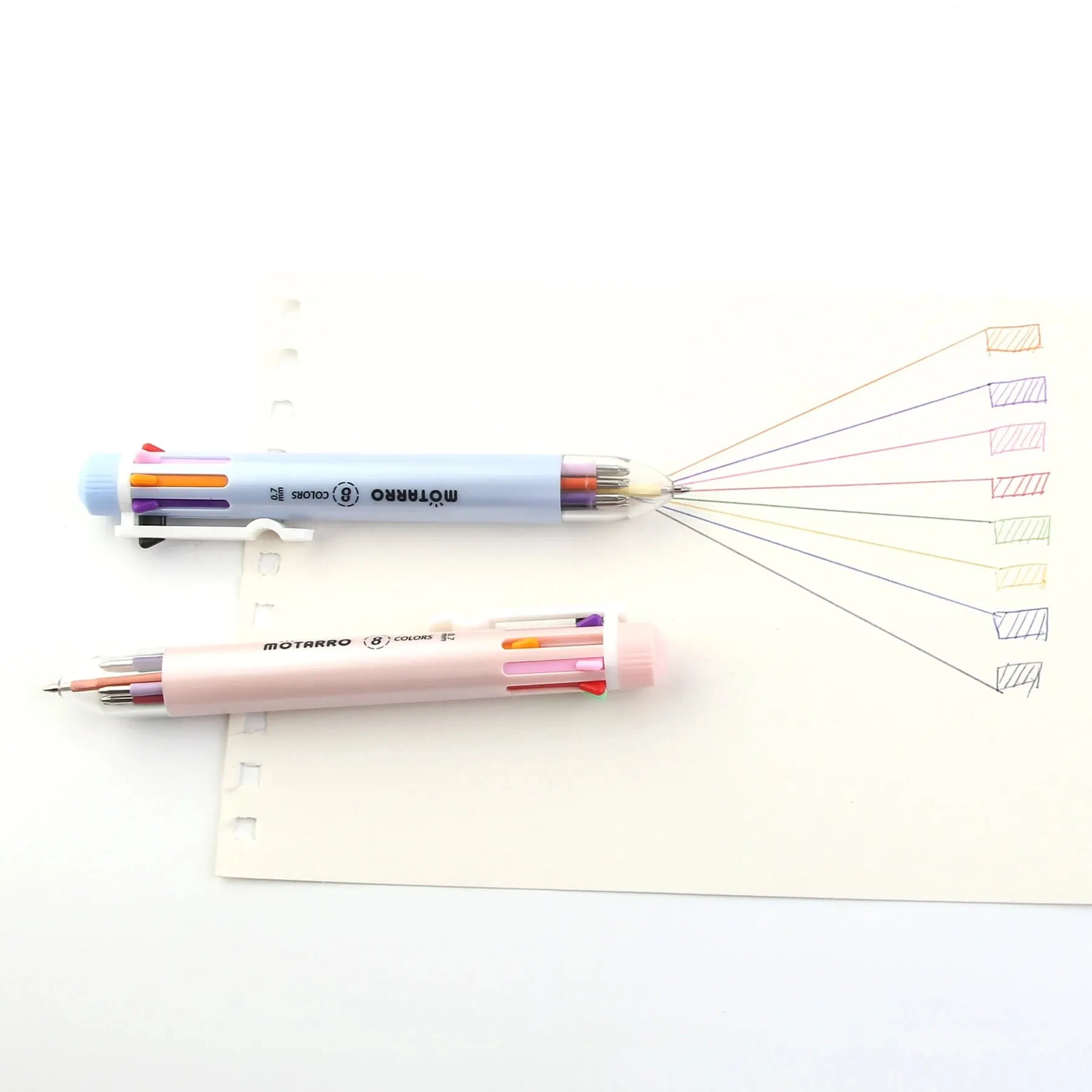 Storage Ball-Point Pen 8 colors