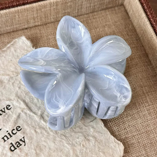 Flower-Shaped Hair Claw Clip