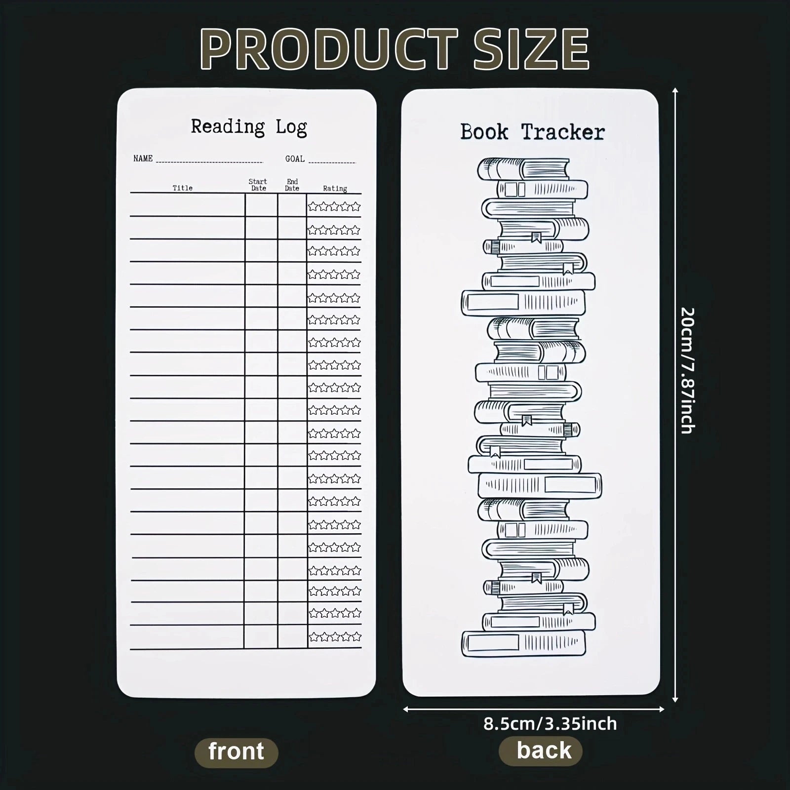 Reading Log & Bookmark Set