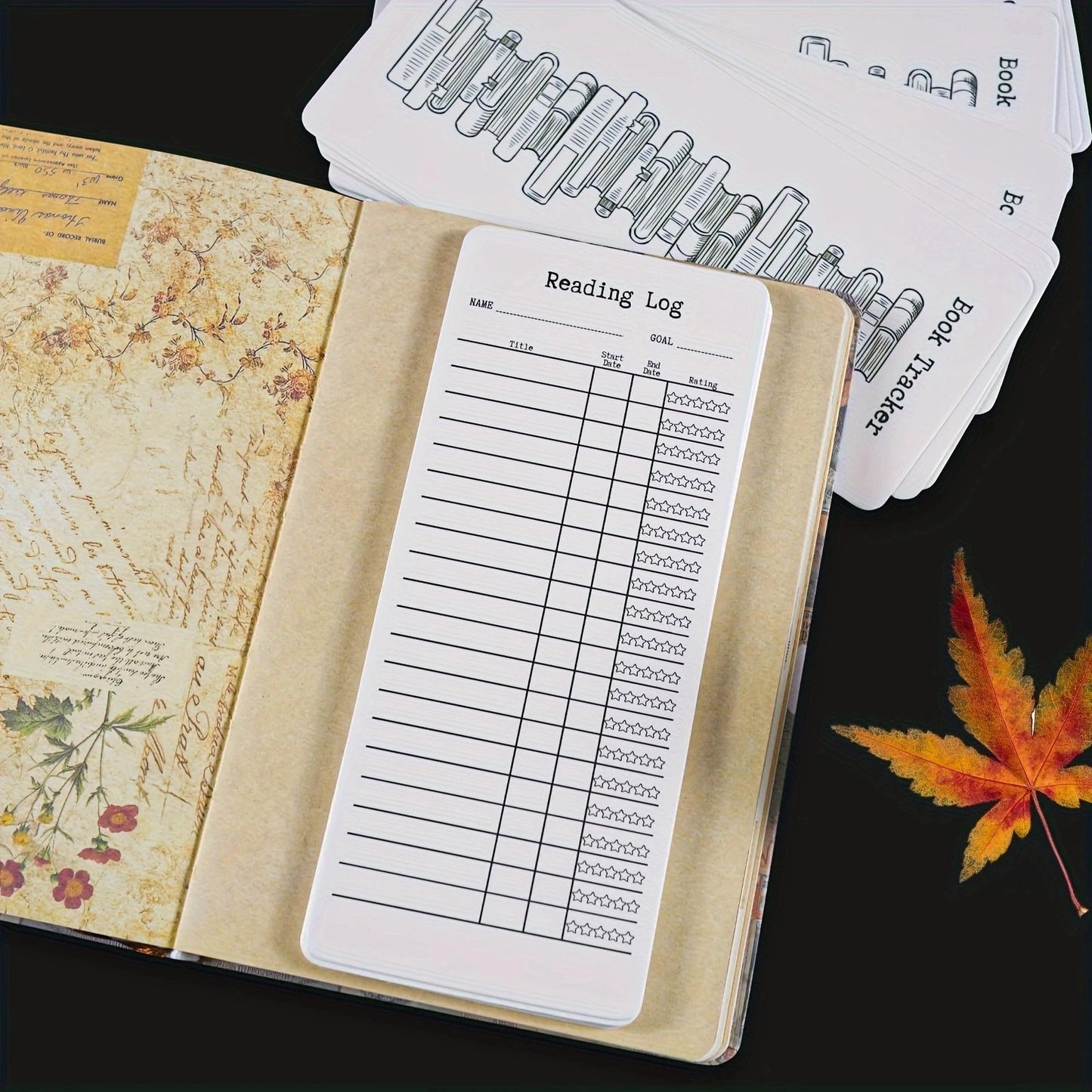 Reading Log & Bookmark Set