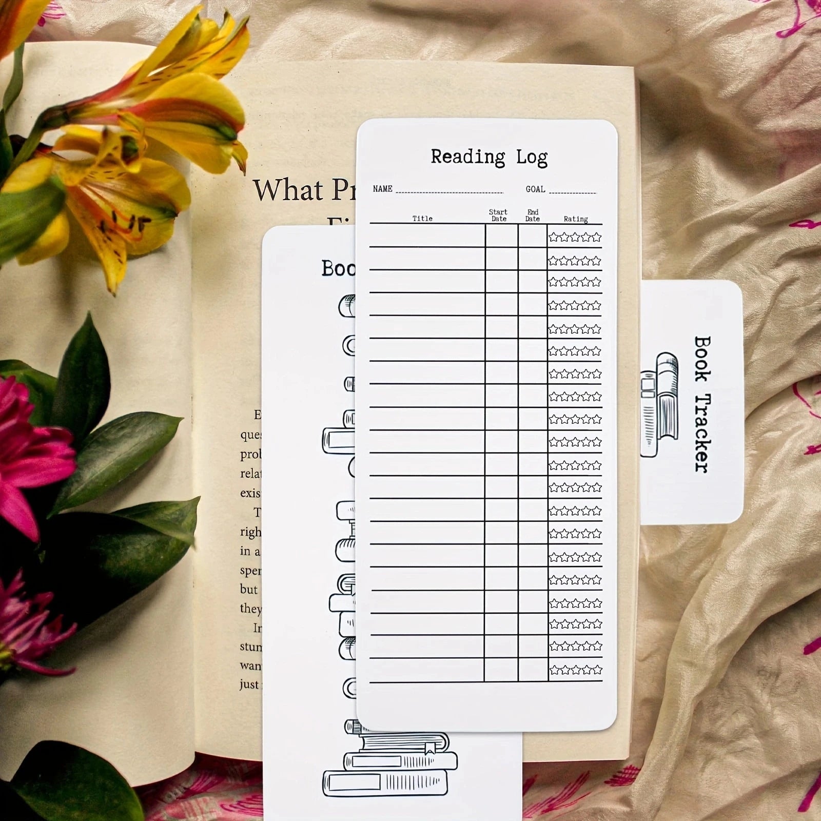 Reading Log & Bookmark Set