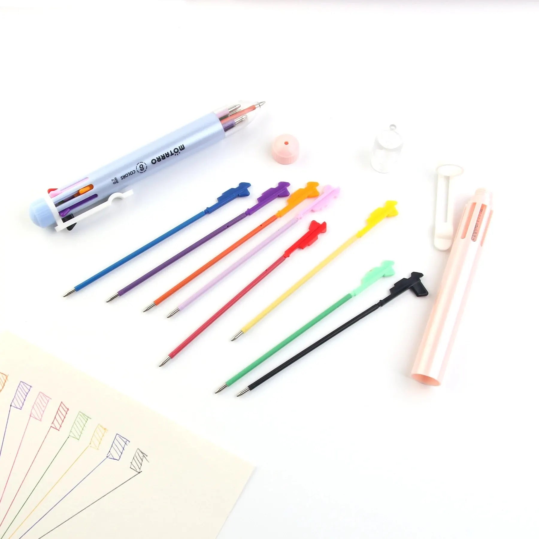 Storage Ball-Point Pen 8 colors