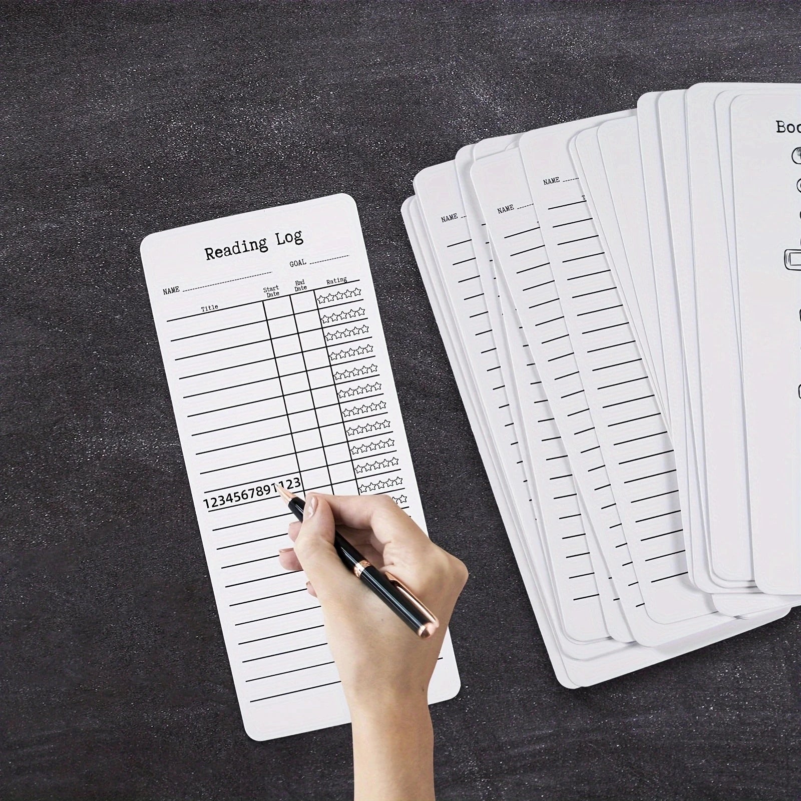 Reading Log & Bookmark Set