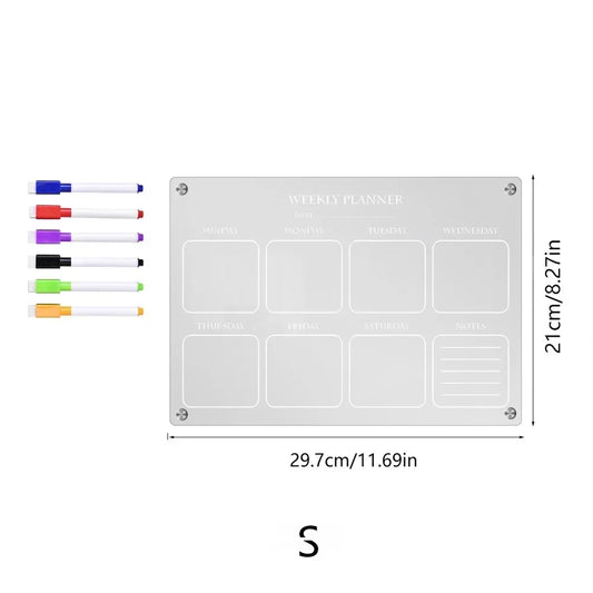 Fridge Weekly Planner Board 