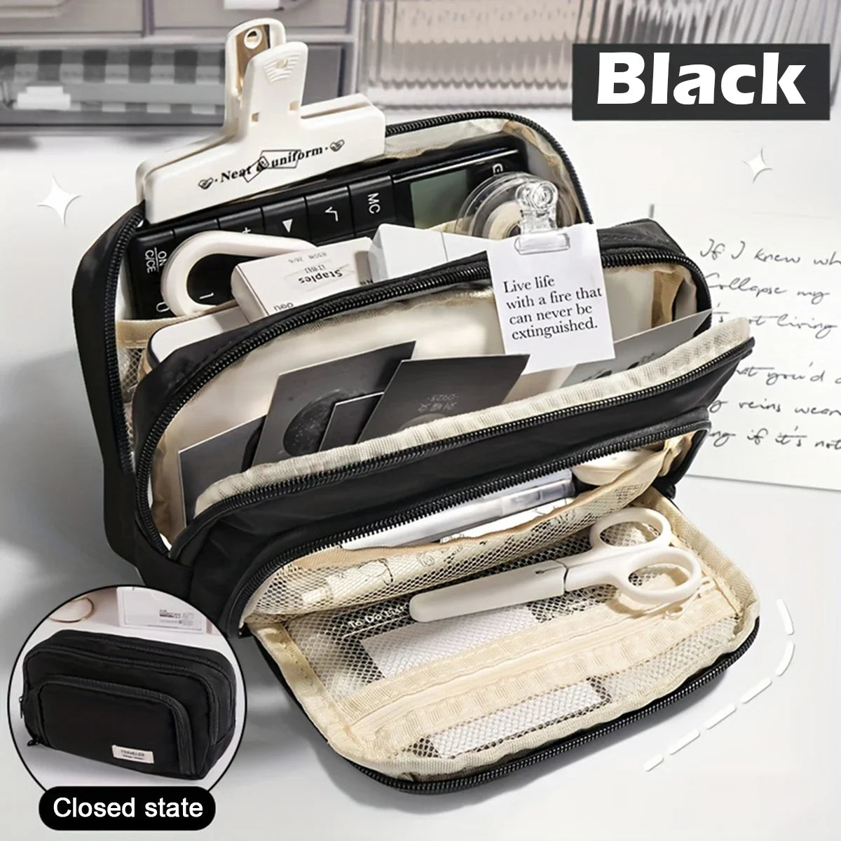  Multi-Layer Pencil Case