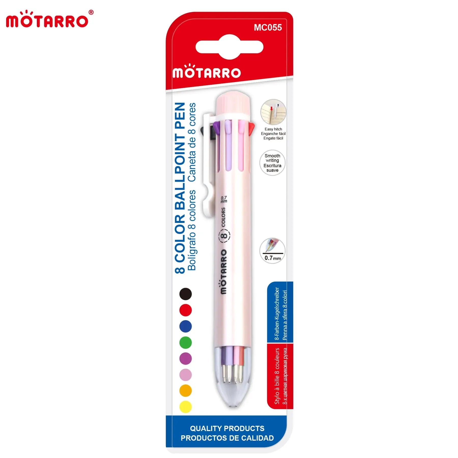 Storage Ball-Point Pen 8 colors