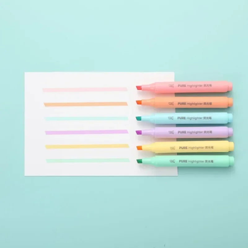 6-Piece Pastel Highlighter Set