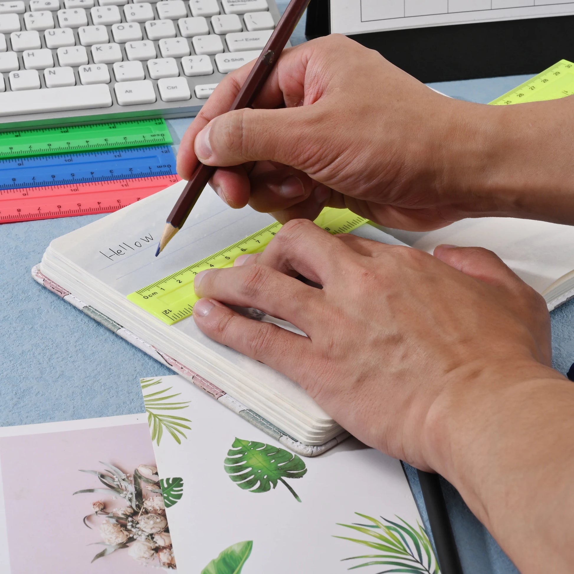 4-Piece Colorful Ruler Set